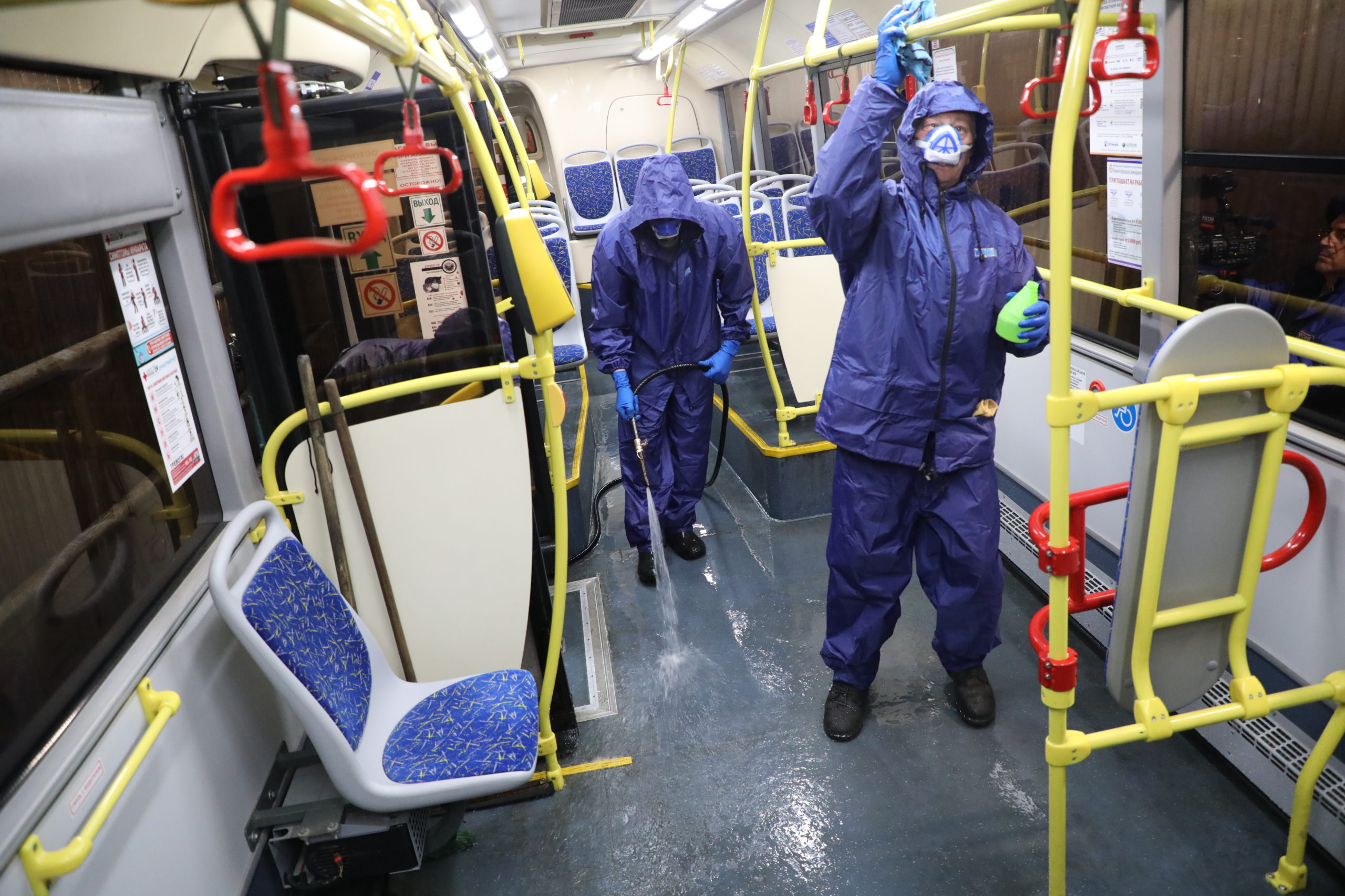Минтранс и Роспотребнадзор проверили, как организована  дезинфекция нижегородских автобусов