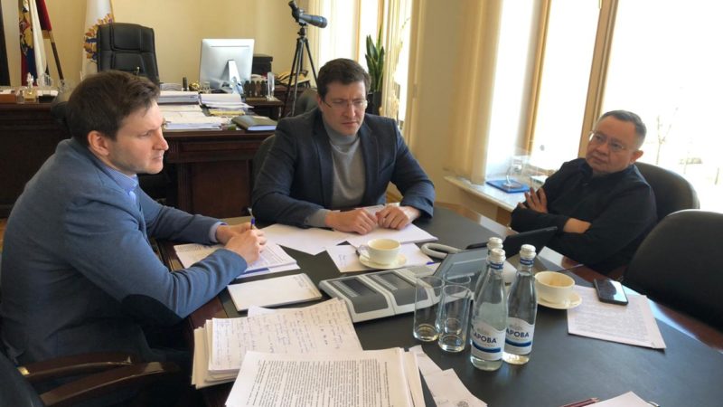 Развитие судоходства на Волге обсудили Глеб Никитин и первый заместитель Минстроя России