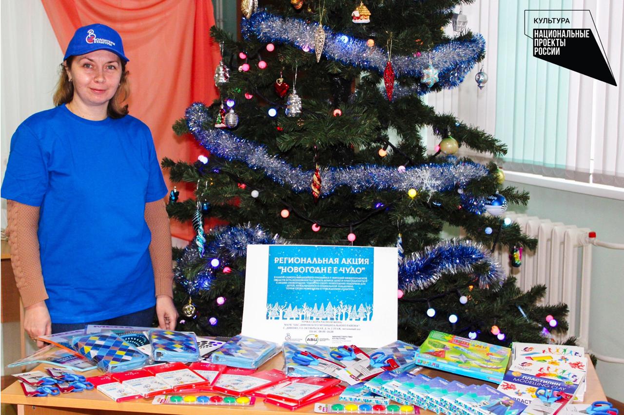 Нижегородские волонтеры культуры подарили «Новогоднее чудо» 850 детям
