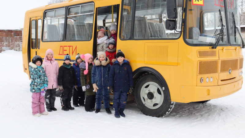 На новом автобусе