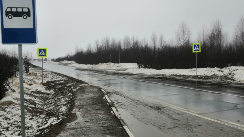 727 новых дорожных знаков установили на 43-километровом участке дороги Арья – граница Республики Марий Эл