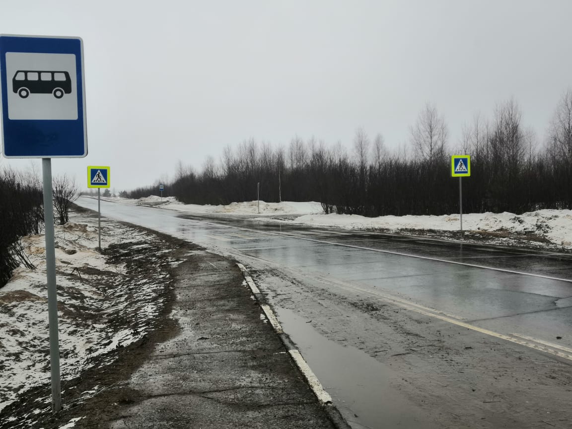 727 новых дорожных знаков установили на 43-километровом участке дороги Арья – граница Республики Марий Эл