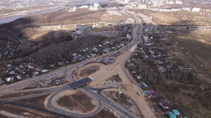 Автомобильное движение по путепроводу в Ольгине в Нижнем Новгороде будет открыто 25 июня