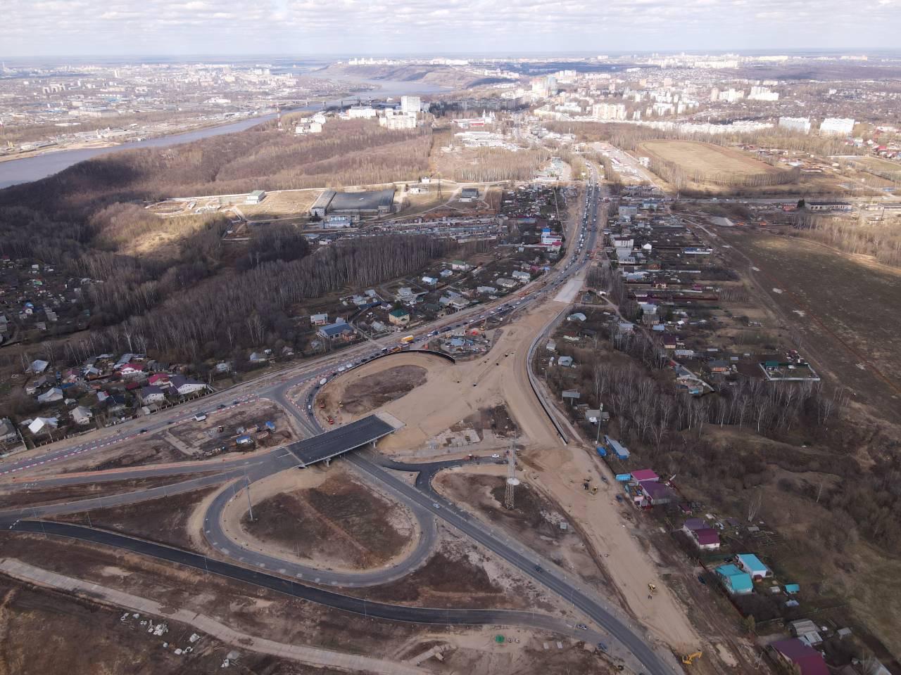 Автомобильное движение по путепроводу в Ольгине в Нижнем Новгороде будет открыто 25 июня