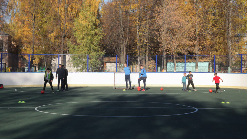Многофункциональную спортплощадку благоустроили в рамках проекта «Вам решать» в Ленинском районе Нижнего Новгорода
