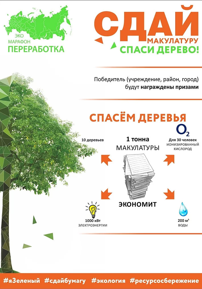 Экомарафон «Сдай макулатуру – спаси дерево!» пройдет в Нижегородской области
