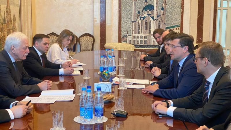 Глеб Никитин провел рабочую встречу с чрезвычайным и полномочным послом РФ в Республике Беларусь Борисом Грызловым