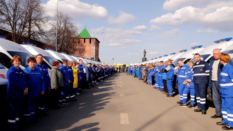 74 новых автомобиля пополнили автопарк службы скорой медицинской помощи Нижегородской области
