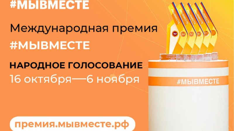 Нижегородцы могут проголосовать за проекты земляков, которые вышли в финал международной премии #МыВместе