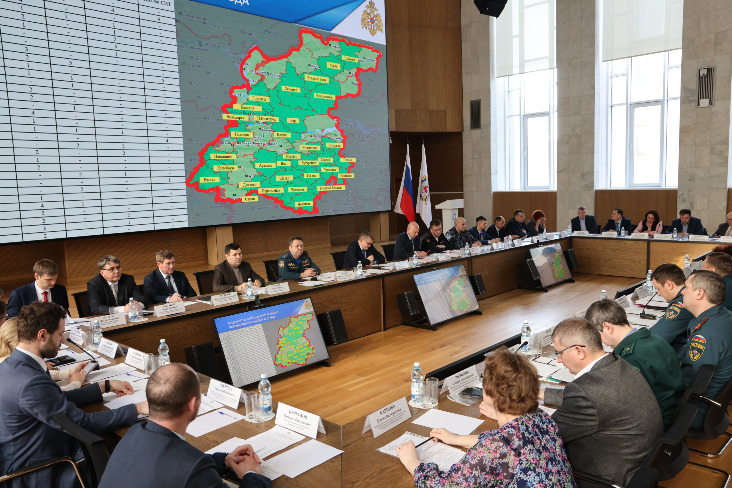 Петр Банников провел заседание комиссии по предупреждению и ликвидации чрезвычайных ситуаций в период половодья в Нижегородской области 