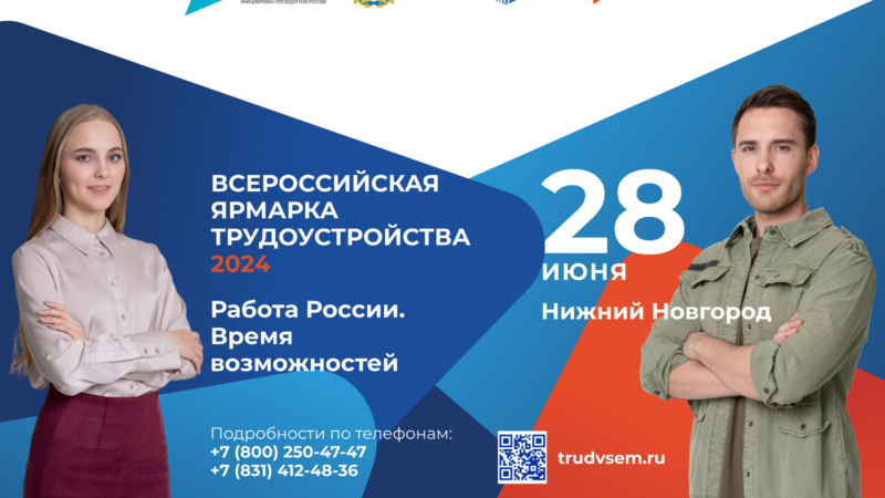 Более 10 тысяч вакансий предложат работодатели на ярмарке трудоустройства в Нижегородской области 28 июня