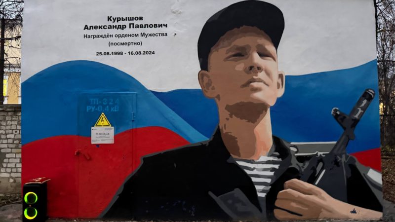 В Нижнем Новгороде открыли граффити в честь героя СВО Александра Курышова