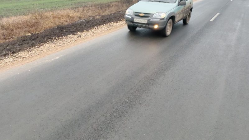 В Гагинском округе сдана в эксплуатацию дорога Кержемок – Шарапово, обновленная по нацпроекту «Инфраструктура для жизни»
