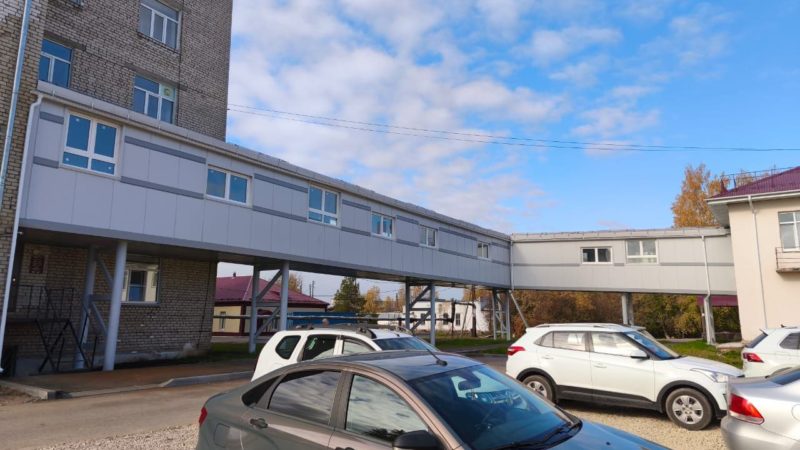 В Шахунской больнице построили переход между корпусами с операционной и реанимацией