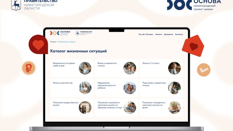 Около 4 тысяч нижегородцев воспользовалось каталогом жизненных ситуаций Института демографического развития за полгода работы сервиса